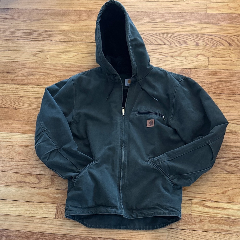 Carhartt Men's Dark Green Hooded Performance Jacket